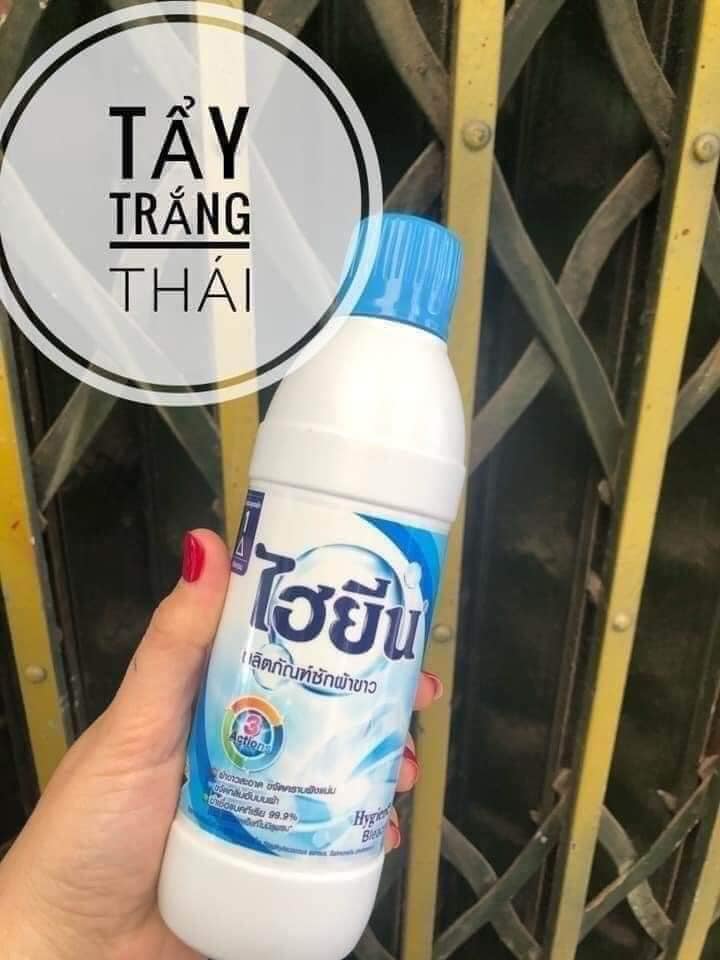 Nước tẩy trắng, tẩy màu quần áo Thái Lan lọ 250mL (Combo 2 chai)