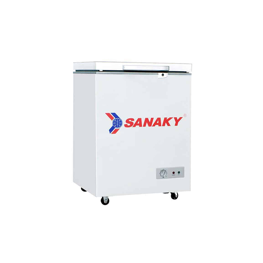 Tủ đông Sanaky 100L VH-1599HYK(1 đông ,Dàn đồng,Cánh kính cường lực,Màu xám