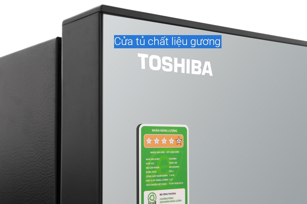 Tủ lạnh 2 cánh Inverter Toshiba GR-AG58VA/X - 555 Lít