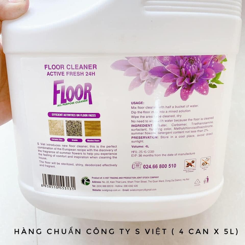Nước lau sàn hương hoa S-Việt