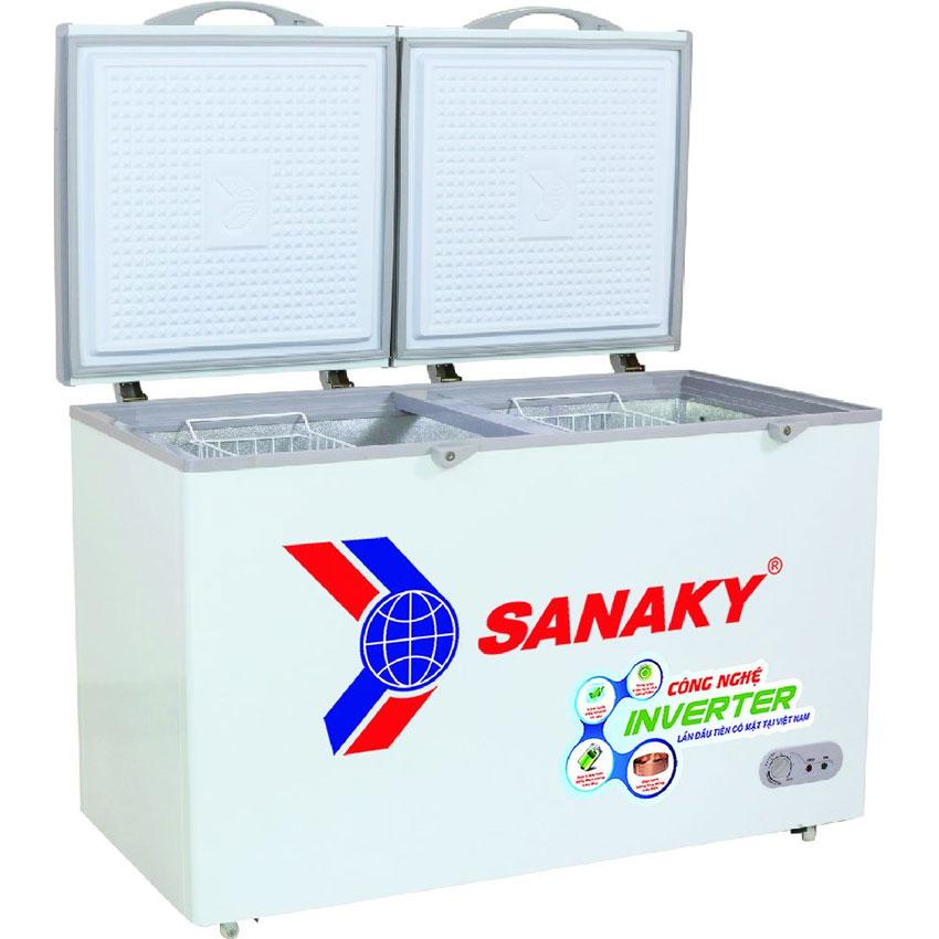 Tủ đông Sanaky 305L inverter VH-4099A3(1 ngăn đông,2 cánh,Dàn đồng, R600a,1329*620*845)