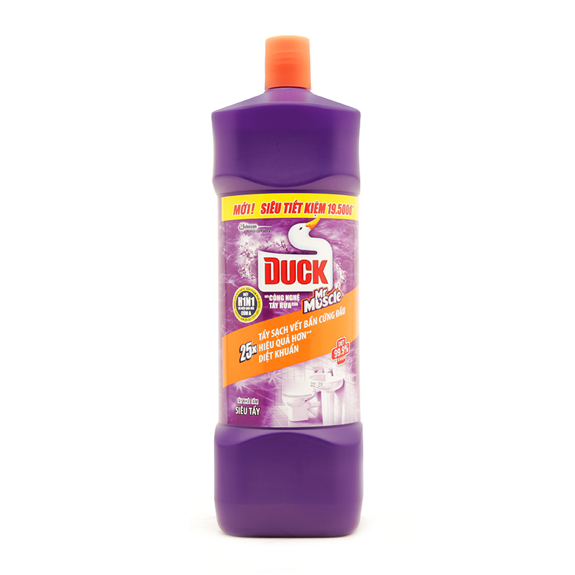 Nước tẩy rửa nhà tắm siêu tẩy Duck Mr. Muscle 1.8L (Tím)