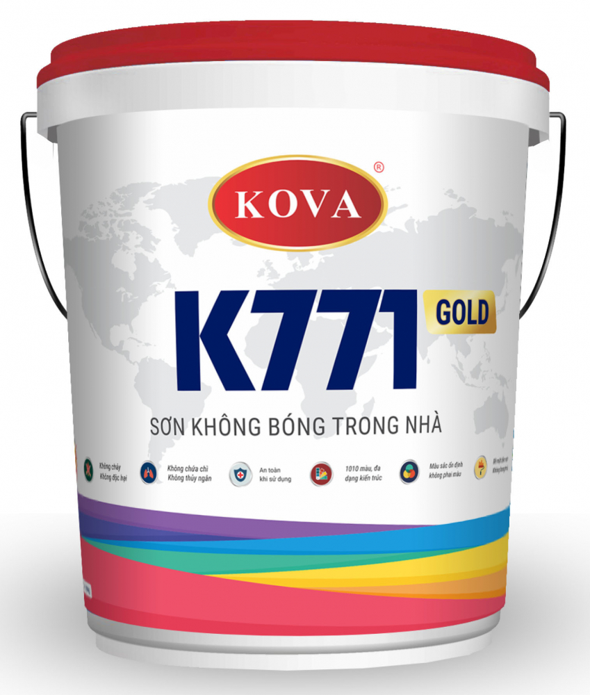 SƠN KHÔNG BÓNG TRONG NHÀ K771-GOLD (4KG)