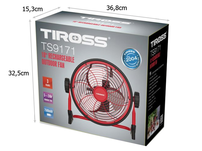 Quạt tích điện Tiross TS9171