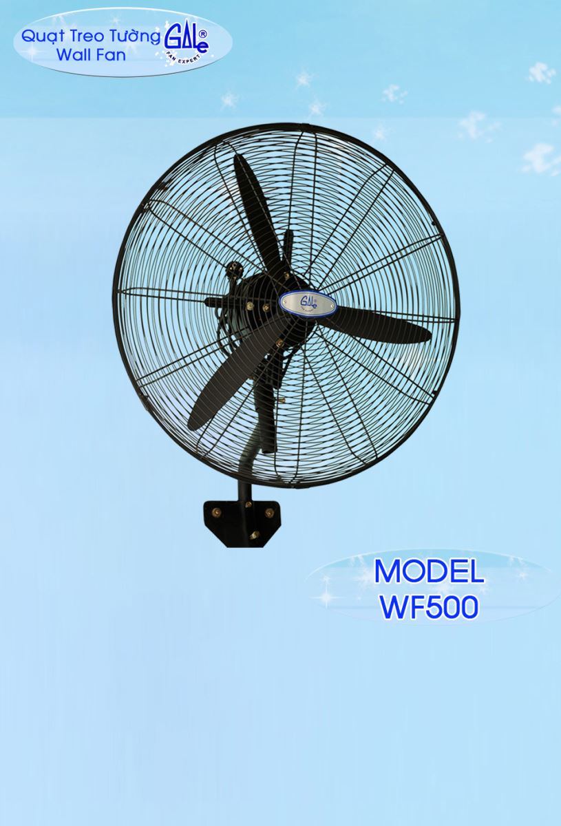Quạt công nghiệp treo tường gale WF650-DCN cánh nhựa