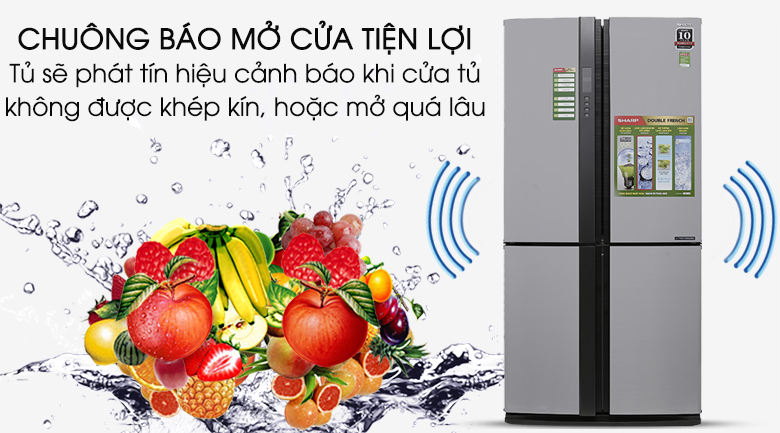 Tủ lạnh Sharp Inverter 605 lít SJ-FX680V-ST
