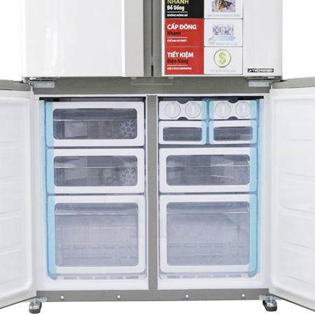 Tủ Lạnh SHARP Inverter 678 Lít SJ-FX680V-WH
