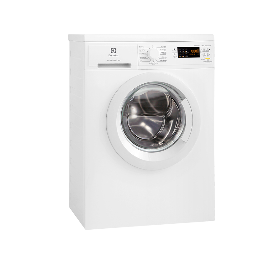 Máy giặt Electrolux 8KG cửa trước EWF8025DGWA - Inverter; 1200v/ph; Thân máy màu trắng