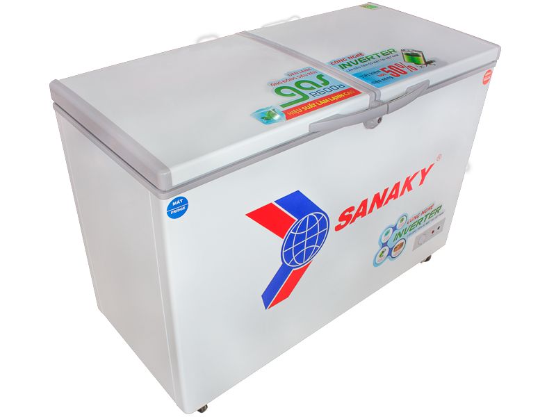 Tủ đông Sanaky 270L inverter VH-3699A3 (1 ngăn đông,2 cánh,Dàn đồng, R600a,1215*620*845)