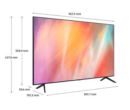 Smart Tivi Samsung 4K 43 Inch UA43AU7700 Mới 2021