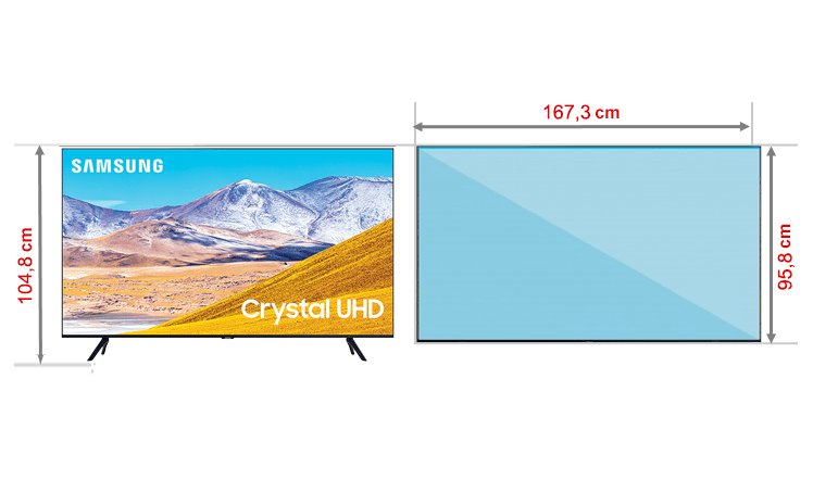 Smart Tivi Samsung 4K 75 inch 75TU8100 Crystal UHD (UA75TU8100KXXV)