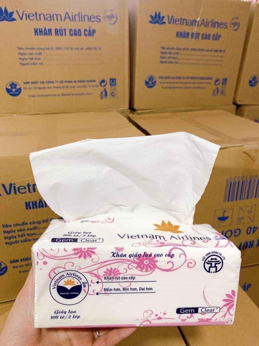 Giấy ăn rút VietnamAirline hàng cao cấp (set 10 gói)