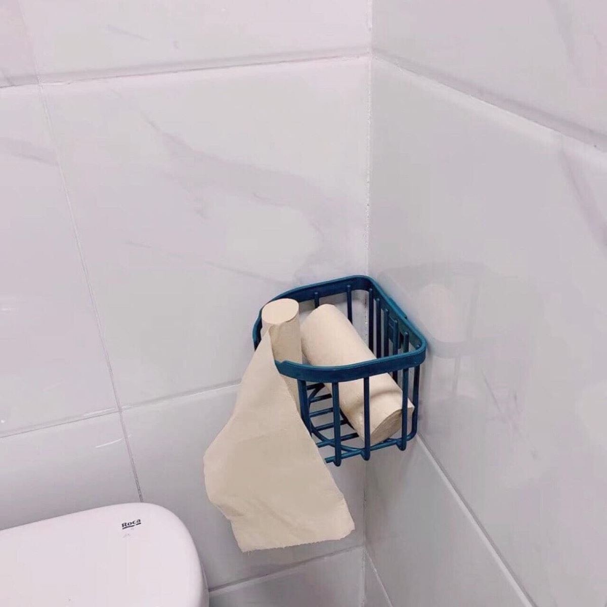 Giỏ đựng giấy vệ sinh dán tường Việt Nhật (set 5c)