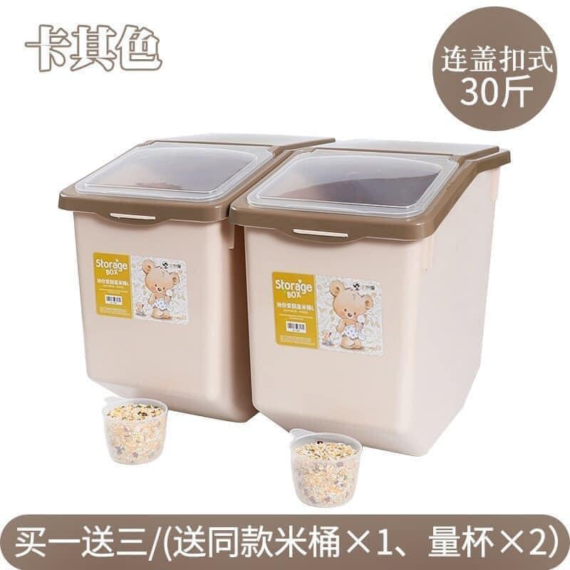 Thùng gạo Nhật tiện dụng SIZE TO 15kg 