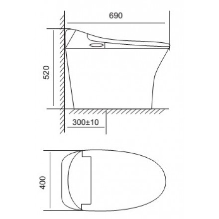 Bồn Cầu Thông Minh Viglacera V93.WB